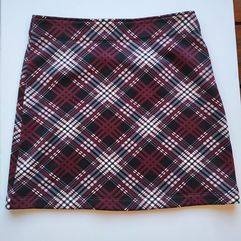 Athleta Thermal Tech Plaid Mini Skirt Women's Size XS Activewear Gorpcore - Picture 1 of 7